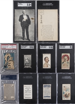 1888-1937 Assorted Brands John L. Sullivan Graded Collection (5 Different)